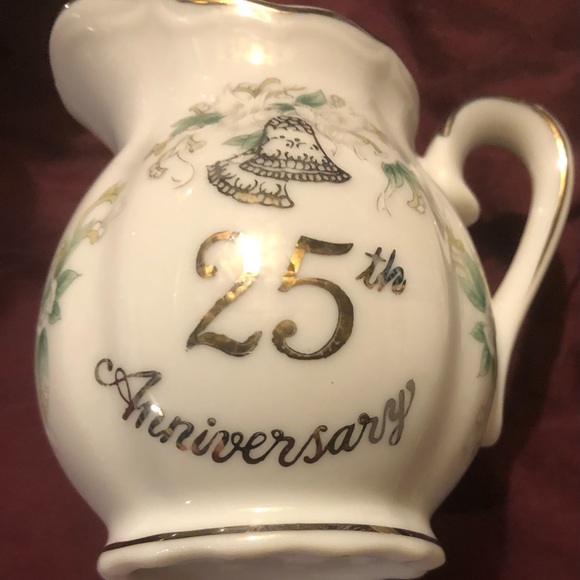 25th anniversary hand painted tea set made in Japan - Picture 6 of 9